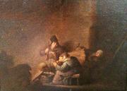 Adriaen van ostade Peasant family indoors oil painting